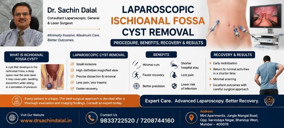 Laparoscopic Ischioanal Fossa Cyst Removal | Dr. Sachin Dalal