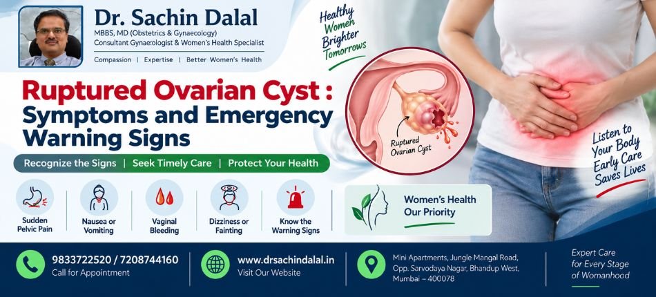 Ruptured Ovarian Cyst | Dr. Sachin Dalal