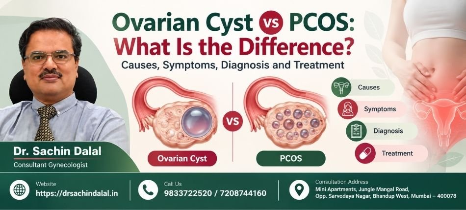 Dr Sachin Dalal | Gynecologist in Bhandup Mumbai Ovarian Cyst vs PCOS | Dr. Sachin Dalal